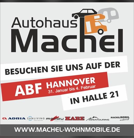 Wohnmobil Vermietung Hannover - Autohaus MACHEL, Ihr Adria-Partner fr Wohnwagen, Wohnmobil Vermietung & Verkauf im Raum Hannover und Umgebung. ber unsere Niederlassungen Sarstedt und Nordstemmen stehen wir Ihnen bei Fragen rund um das Thema Wohnwagen- und Wohnmobilvermietung & Verkauf der Marke Adia mit 12 qualifizierten Mitarbeitern zur Verfgung.